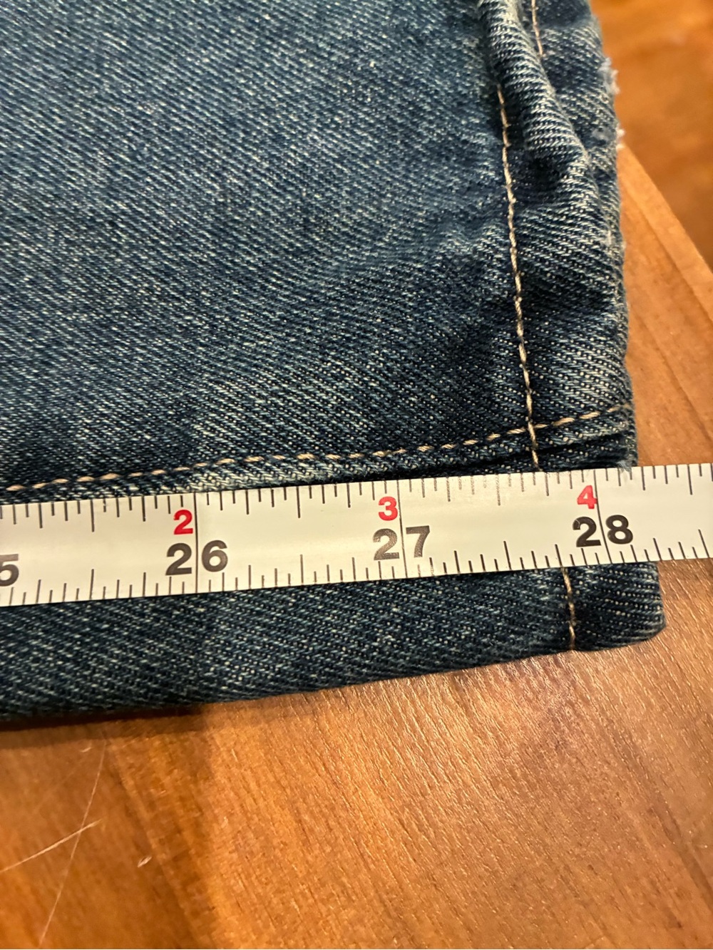 High-Rise Wide-Leg Flare Barrel Jeans in Medium Blue - Picture 6 of 6